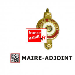 Insigne boutonnière sur pins pour Maire-Adjoint