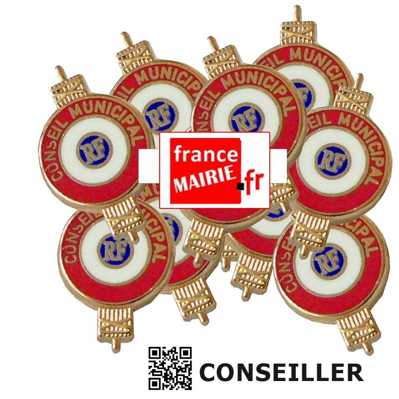 11 Insignes boutonnière sur pins pour Conseiller Municipal