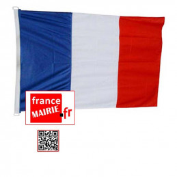 DRAPEAU PAVILLON Tricolore 100 / 150 cm pour mat