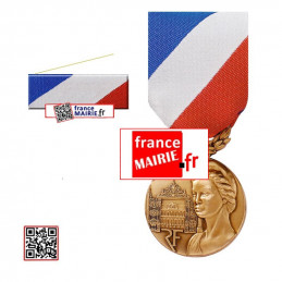 Médaille Sécurite Intérieure Bronze Ordonnance avec barrette Agrafe en option