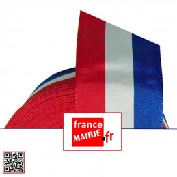 zoom RUBAN TRICOLORE DE 55 MM DE LARGE - ROULEAU DE 10 METRES